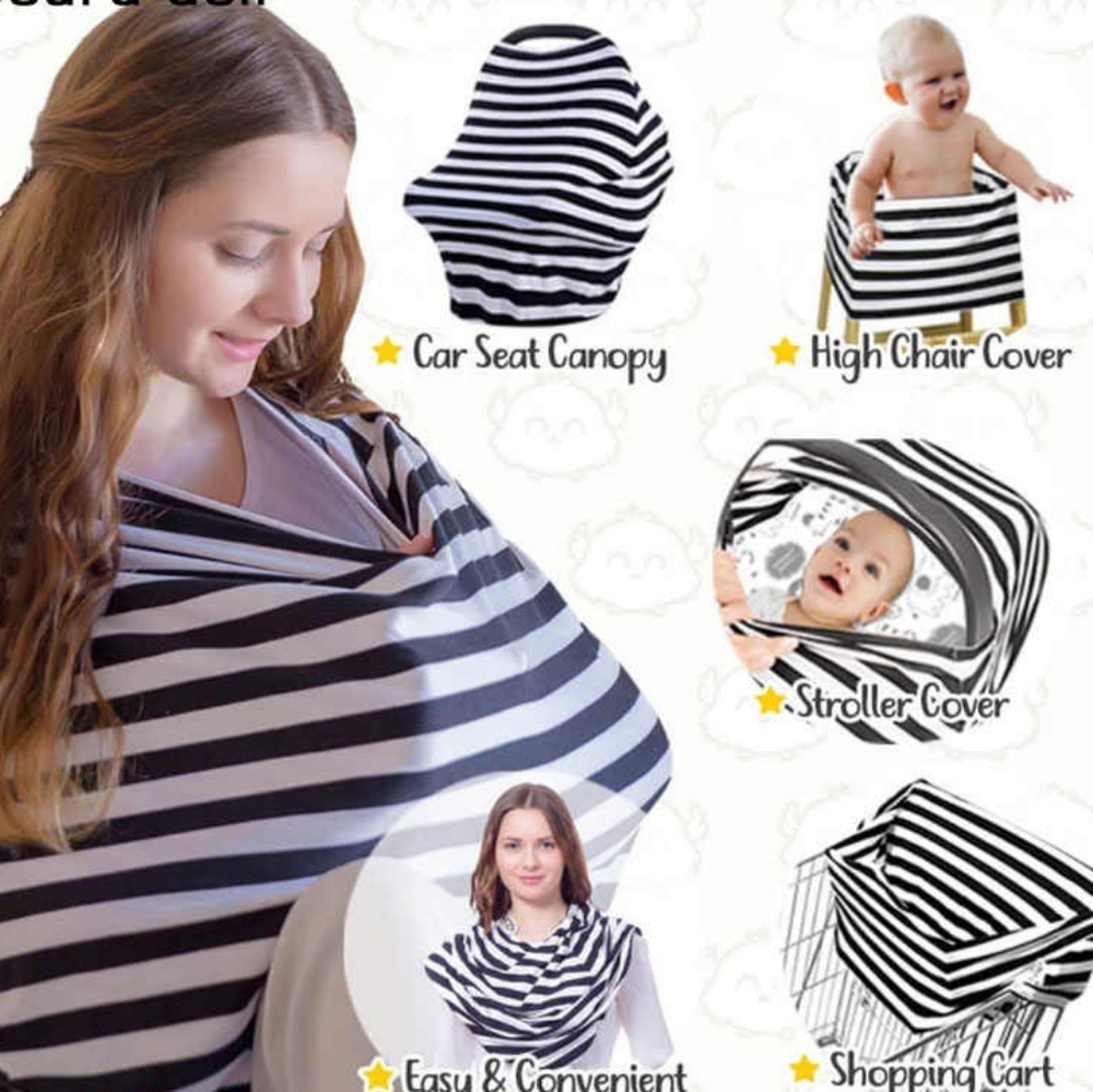 Multi Use Super Soft Cotton Infinity Scarf!